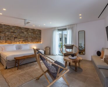 Blue Emerald villa Mykonos – bedroom interior