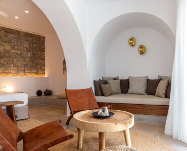 Blue Emerald villa Mykonos – bedroom interior