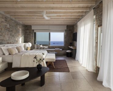 Blue Emerald villa Mykonos – bedroom interior