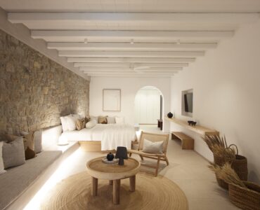 Blue Emerald villa Mykonos – bedroom interior
