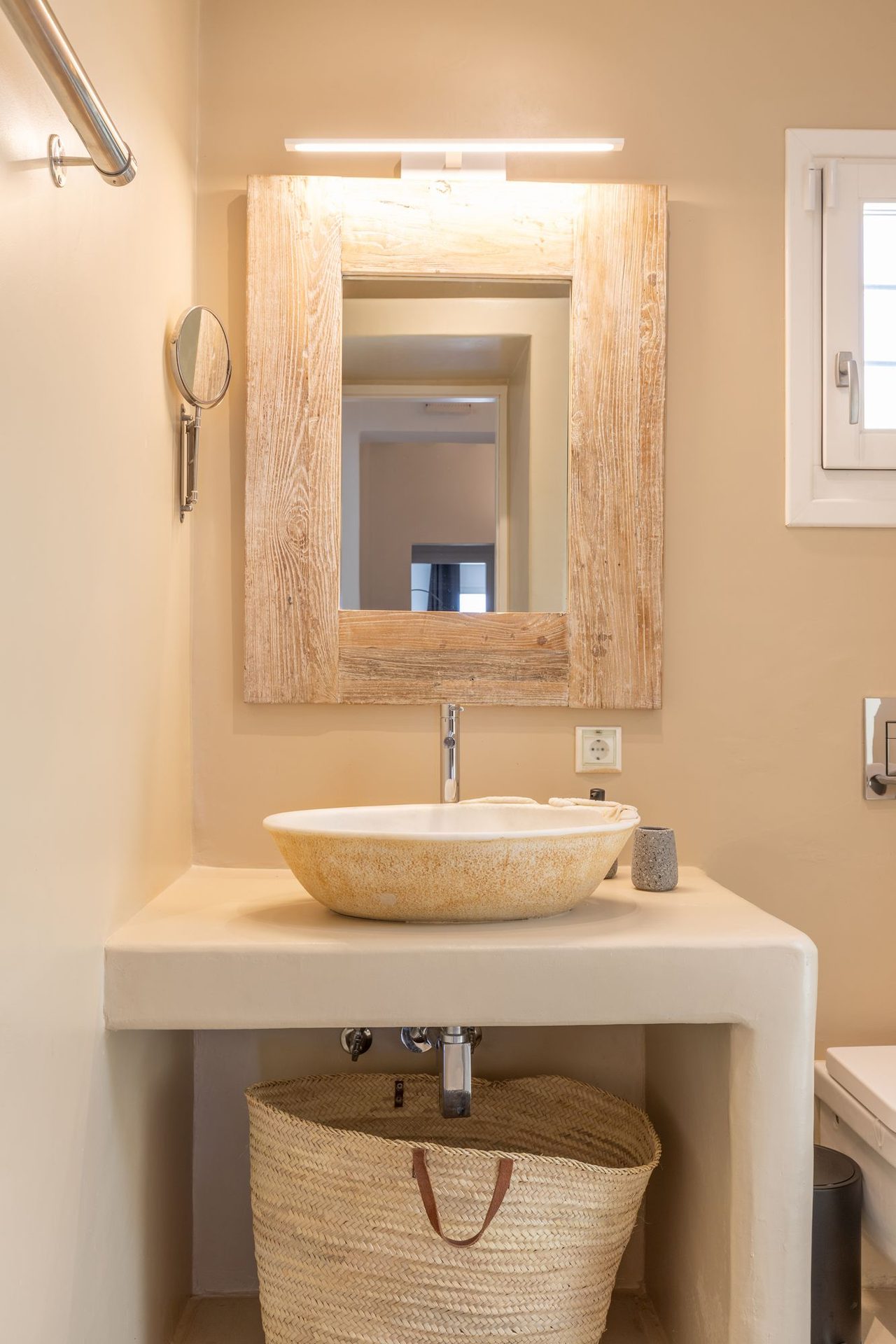 Bathroom at Platinum Deluxe Villa in Kalafatis, Mykonos