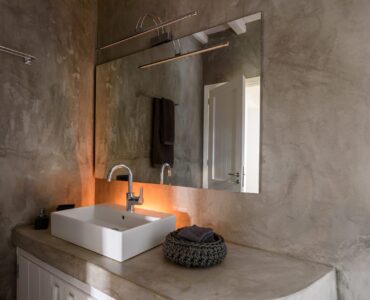 Bathroom at Platinum Senior Villa in Kalafatis, Mykonos