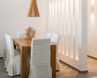 Dining corner at Platinum Superior Villa in Kalafatis, Mykonos