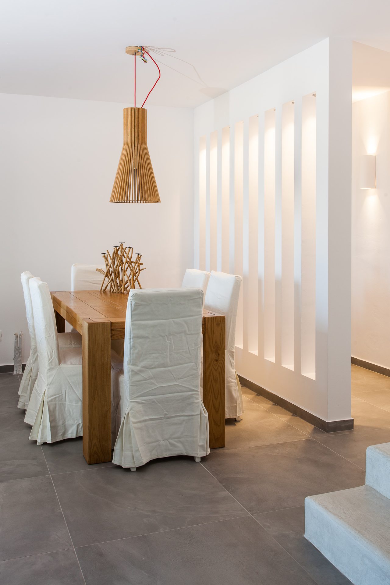 Dining corner at Platinum Superior Villa in Kalafatis, Mykonos
