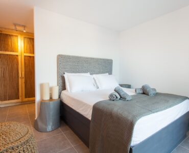 Double bedroom at Platinum Superior Villa in Kalafatis, Mykonos