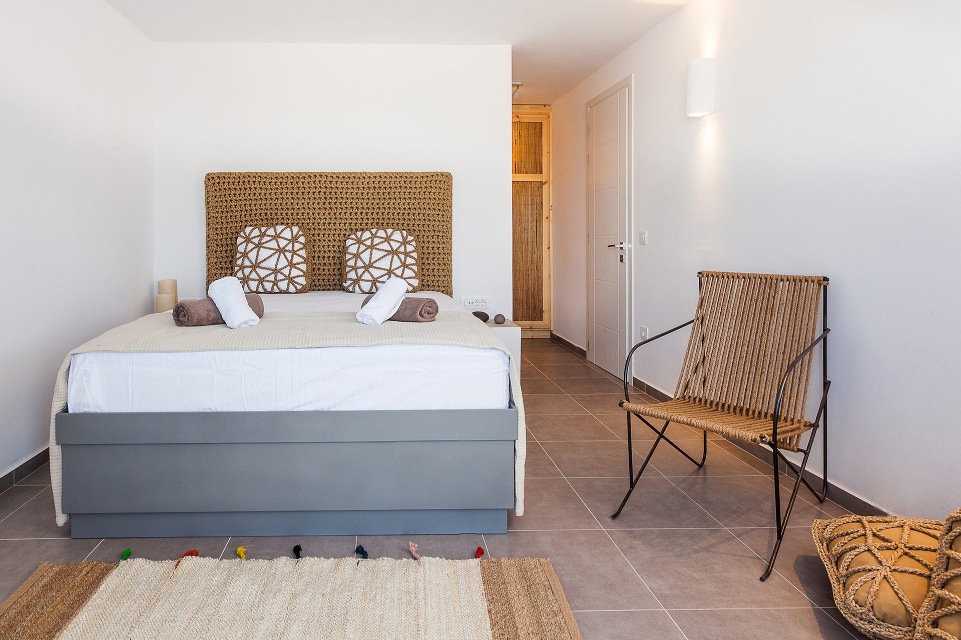 Bedroom at Platinum Superior Villa in Kalafatis, Mykonos