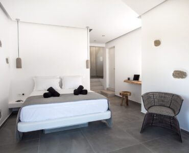 Bedroom at Platinum Superior Villa in Kalafatis, Mykonos