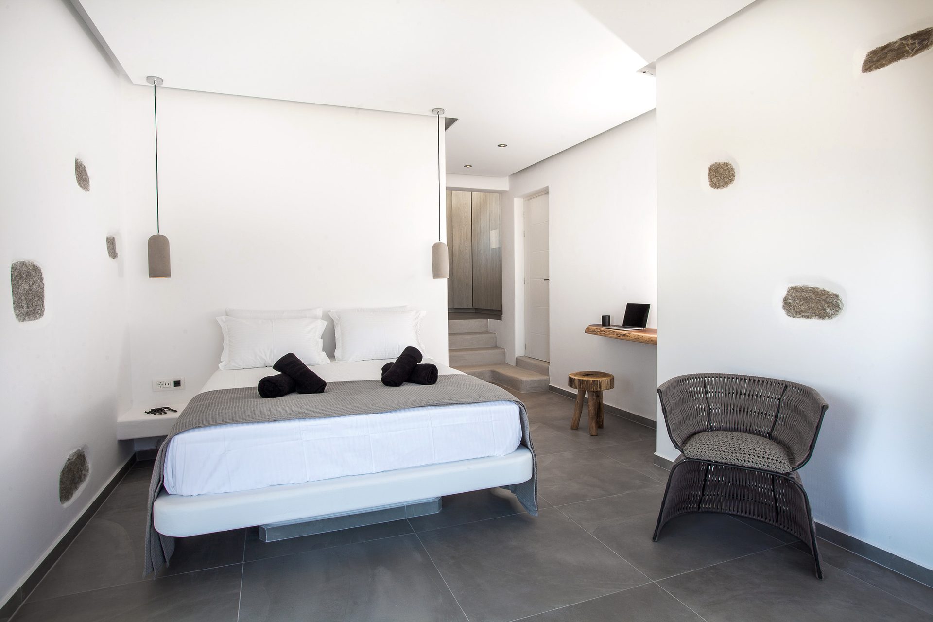 Bedroom at Platinum Superior Villa in Kalafatis, Mykonos