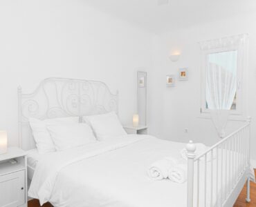 Double bedroom at Tranquil Villa 5 in Kalafatis, Mykonos