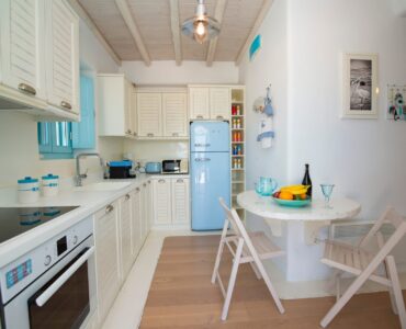 Kitchen at Villa Danelina in Agios Lazaros, Mykonos