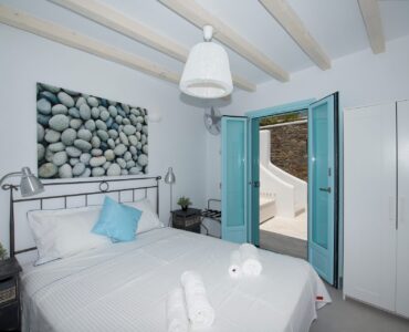 Double bedroom at Villa Danelina in Agios Lazaros, Mykonos