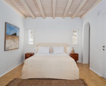 Bedroom at Villa Kymothea in Agios Lazaros, Mykonos