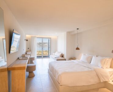 Bedroom at Villa Mare Blu in Kanalia, Mykonos
