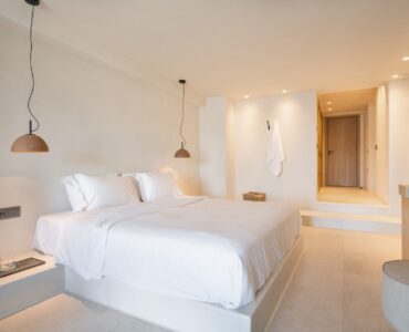 Bedroom at Villa Mare Blu in Kanalia, Mykonos