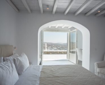 Bedroom at Villa Nafsithoi in Agios Lazaros, Mykonos