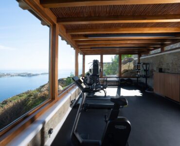 Gym at Villa Nafsithoi in Agios Lazaros, Mykonos