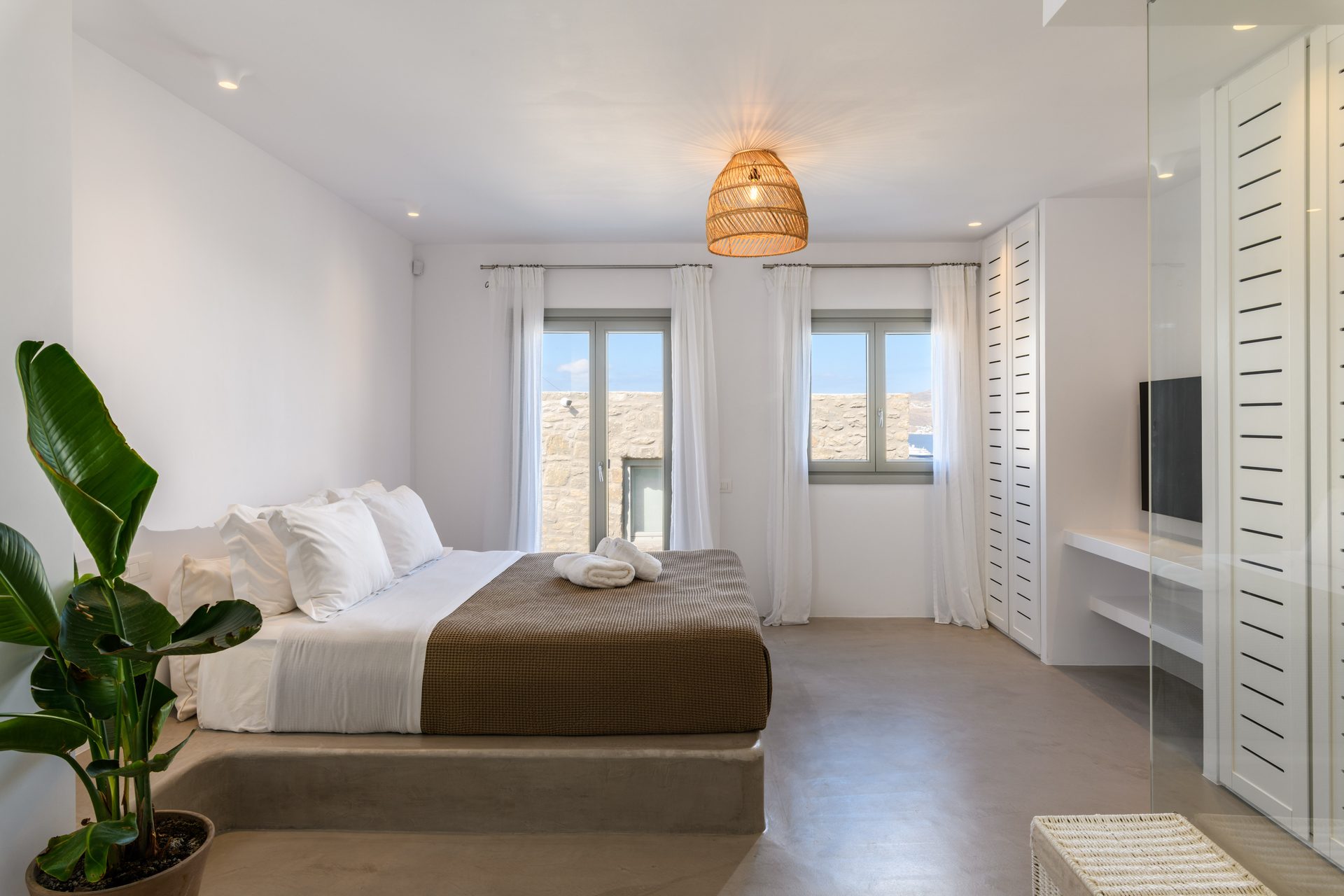 Bedroom at Villa Nerovino in Kanalia, Mykonos