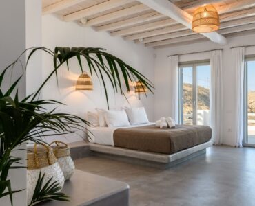 Bedroom at Villa Nerovino in Kanalia, Mykonos