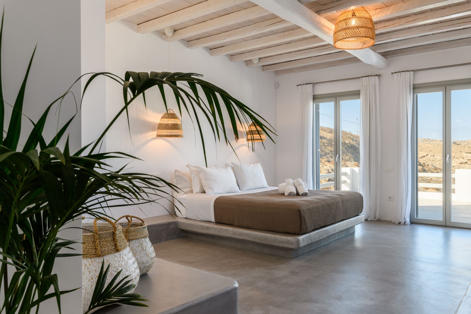 Bedroom at Villa Nerovino in Kanalia, Mykonos